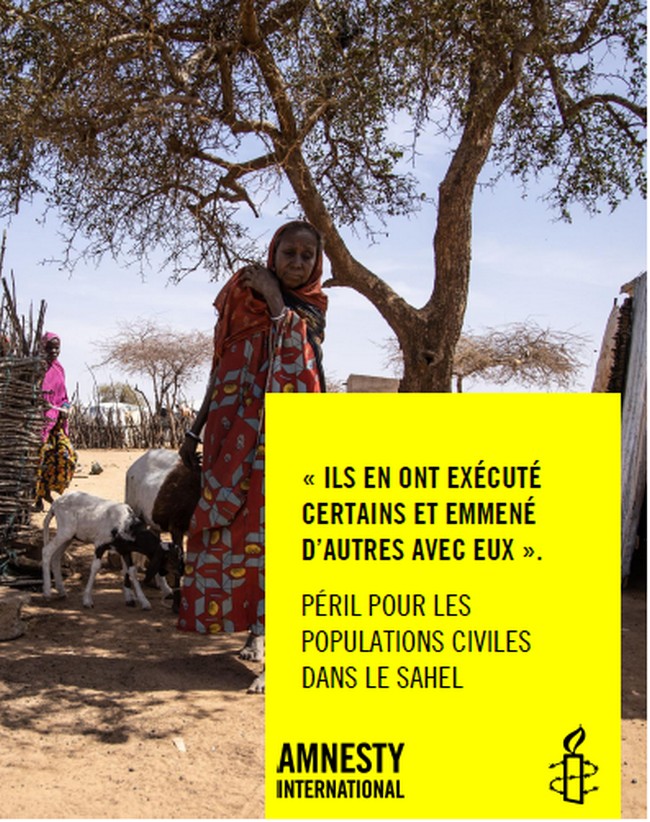 Amnesty international : Sahel. Des soldats sèment la terreur et commettent des tueries dans des villages sous couvert d'opérations antiterroristes