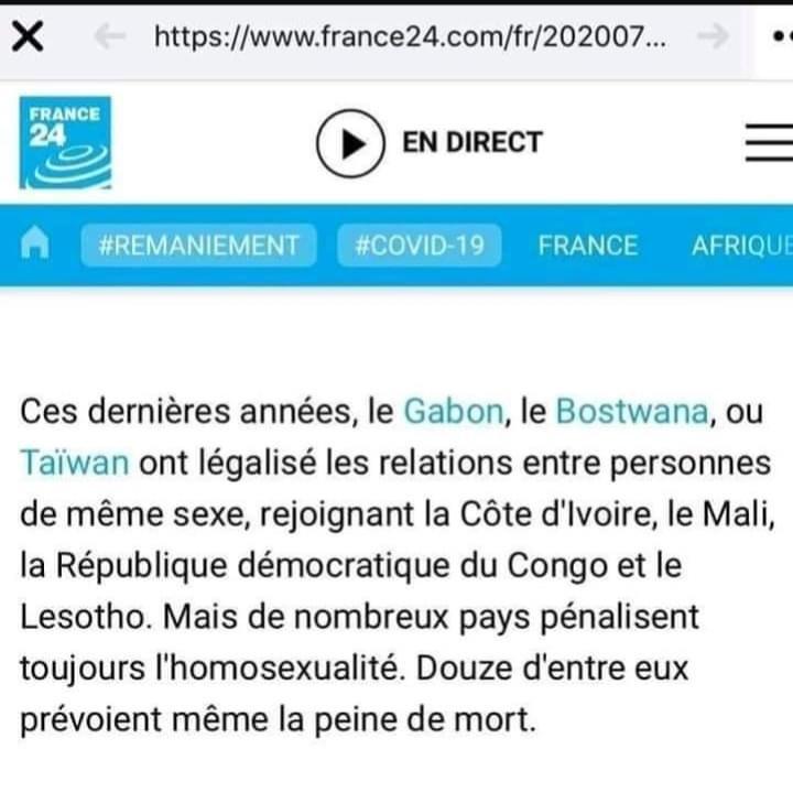 Prétendue légalisation de l’homosexualité au Mali : Le gouvernement dément et dénonce une légèreté de France24