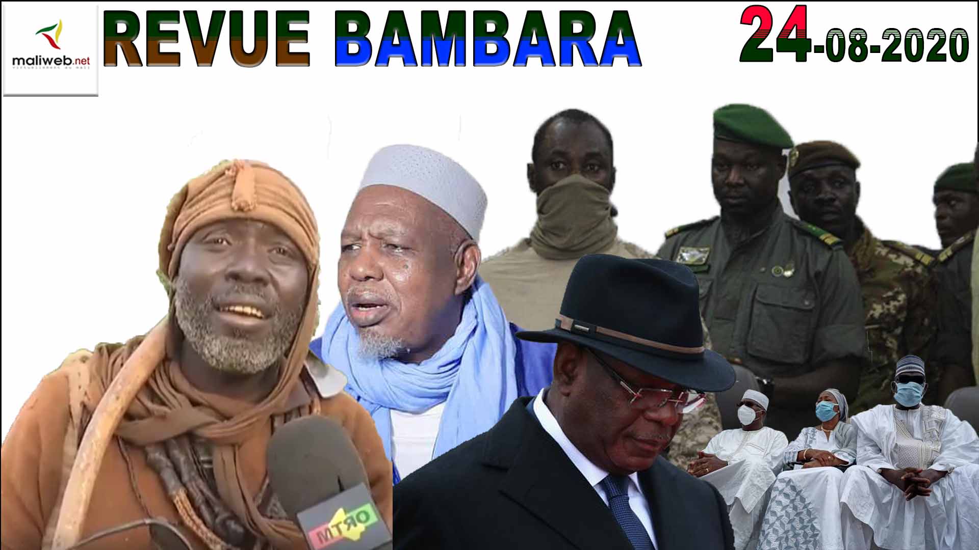 La revue de la presse en bambara du 24 Aout  2020