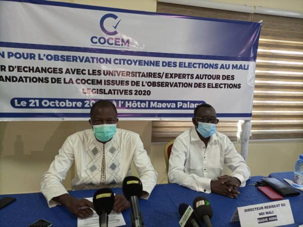 Réformes électorales et institutionnelles au Mali : La COCEM recommande la création d’un organe unique, pérenne et autonome de la gestion des élections