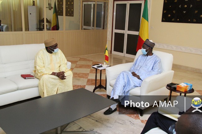 Koulouba : Bah N’DAW reçoit le Représentant Permanent de la CEDEAO au Mali