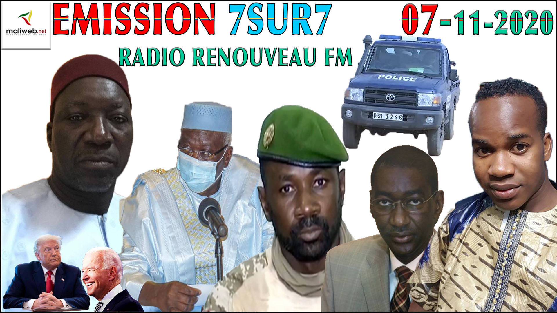 Emission 7SUR7 de la Radio Renouveau FM du 07 NOVEMBRE 2020