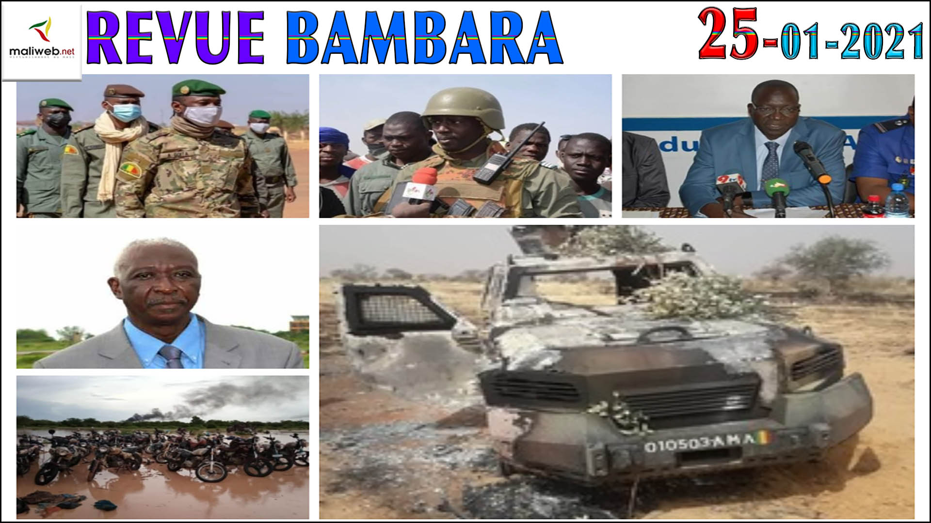 La Revue de Presse en Bambara du 25 janvier 2021