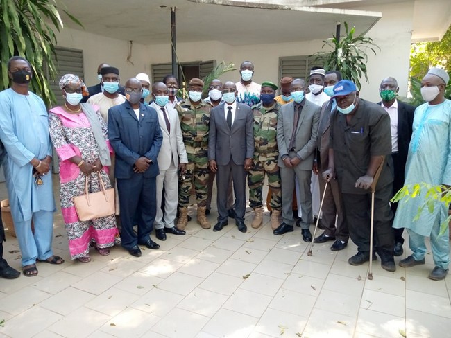 Habib Sissoko, président du CNOSM lors de la traditionnelle  présentation de vœux des présidents des fédérations sportives