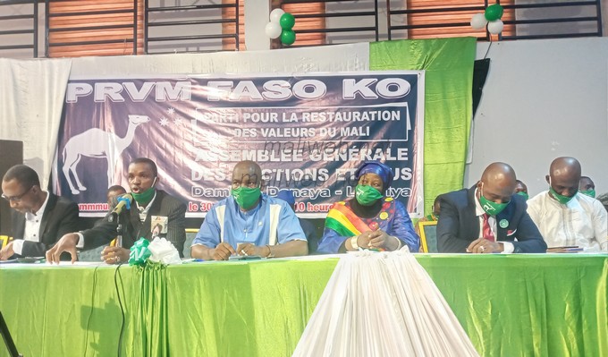 Le parti PRVM-FASOKO : Le bureau  de Mamadou Oumar Sidibé contesté