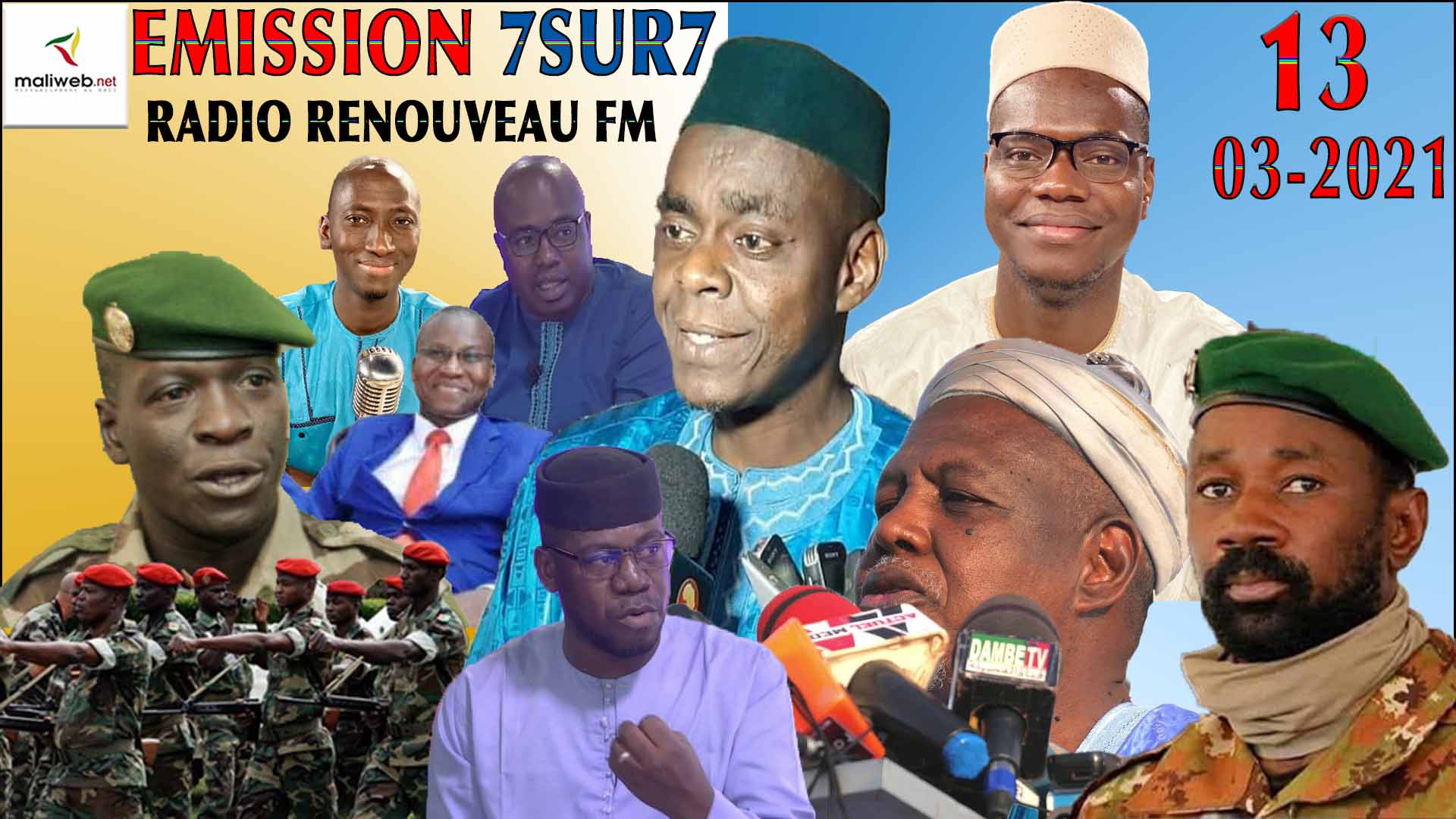 Emission 7SUR7 de la Radio Renouveau FM du 13 Mars 2021