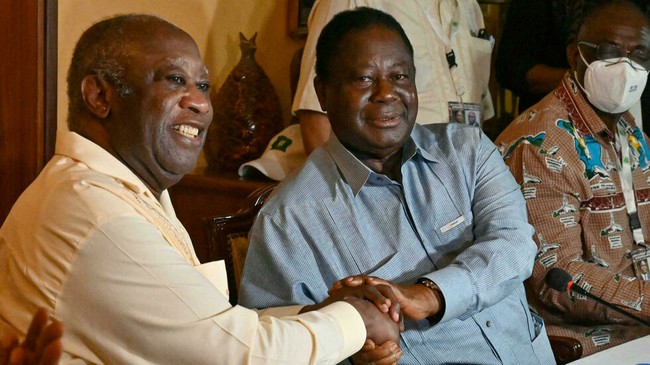 Côte d'Ivoire: les deux anciens présidents Bédié et Gbagbo réconciliés dans l'opposition