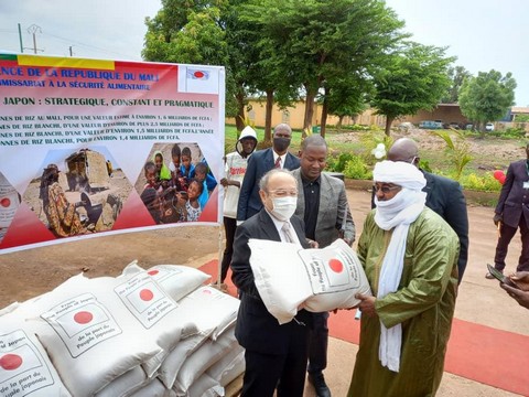 Sécurité alimentaire : Le Japon fait un don de  4310 tonnes de riz blanchi au Mali