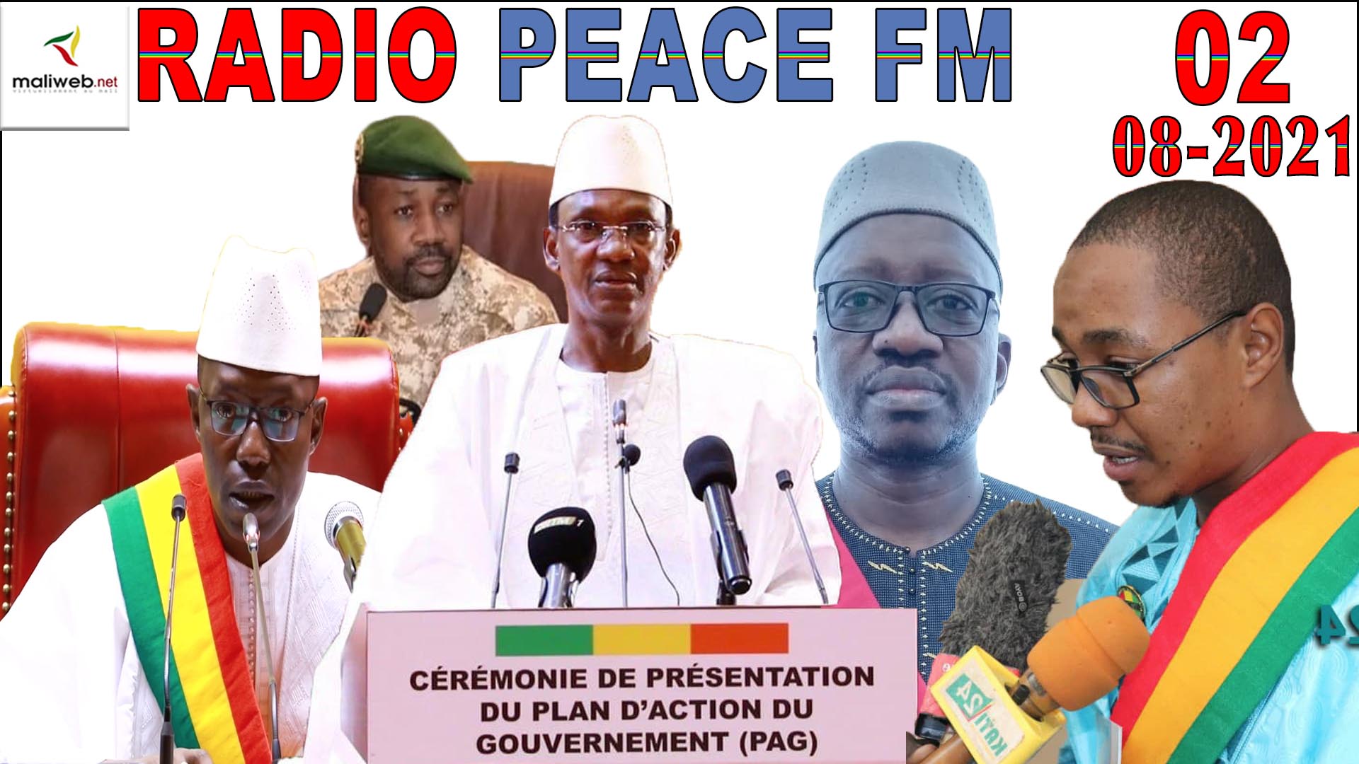 La Revue de Presse de la RADIO PEACE FM du 02 Août 2021