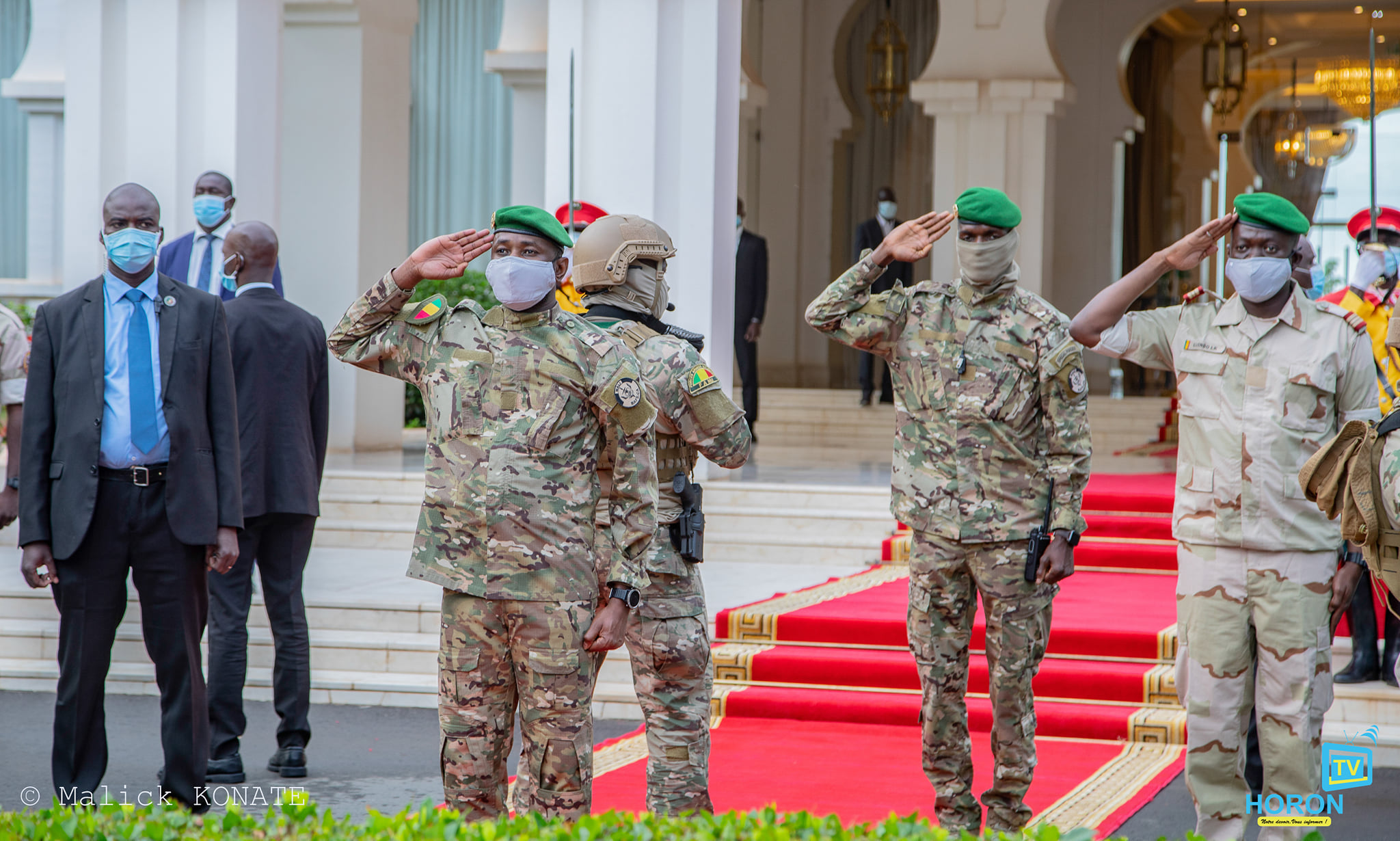 A Koulouba, Assimi Goïta a procédé à la montée des couleurs sans discours