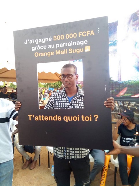 Tombola Parrainage Orange  sur l’application Orange Mali Sugu  Tour : Souleymane Diallo gagne  la somme de 500 000FCFA