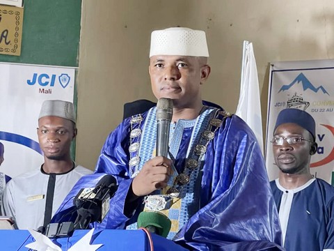 Aboubacar Idrissa Dicko lors de la 26eme convention nationale de la JCI à Koulikoro" : Avec l'appui de nos partenaires, nous avons pu faire en sorte que la JCI-Mali soit davantage attractive"