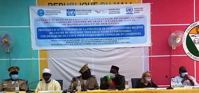 Stabilisation des régions du centre du Mali :    Un nouveau document consolidé et consensuel de stratégie en gestation