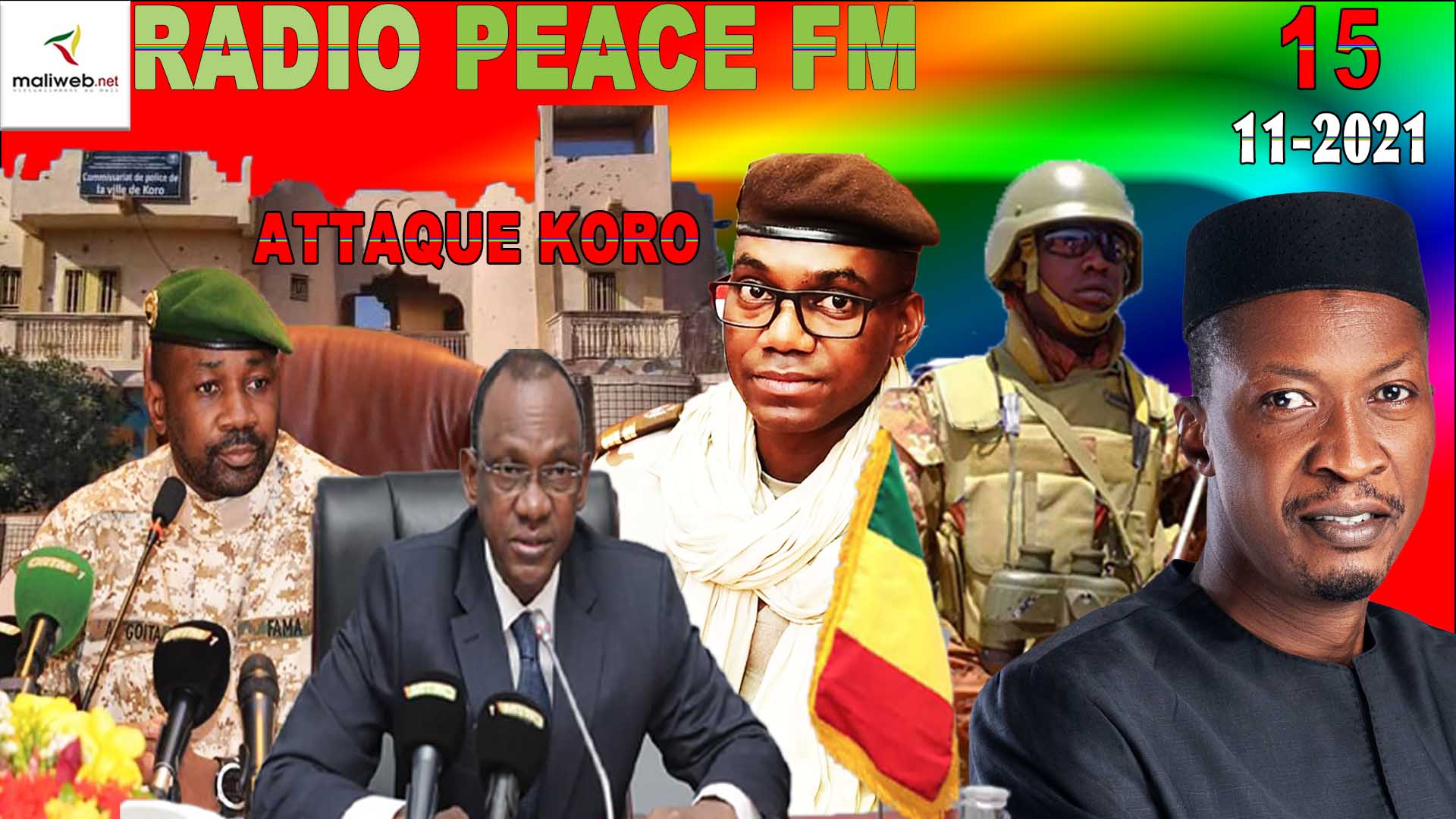 La Revue de Presse de la RADIO PEACE FM du 15 NOVEMBRE 2021