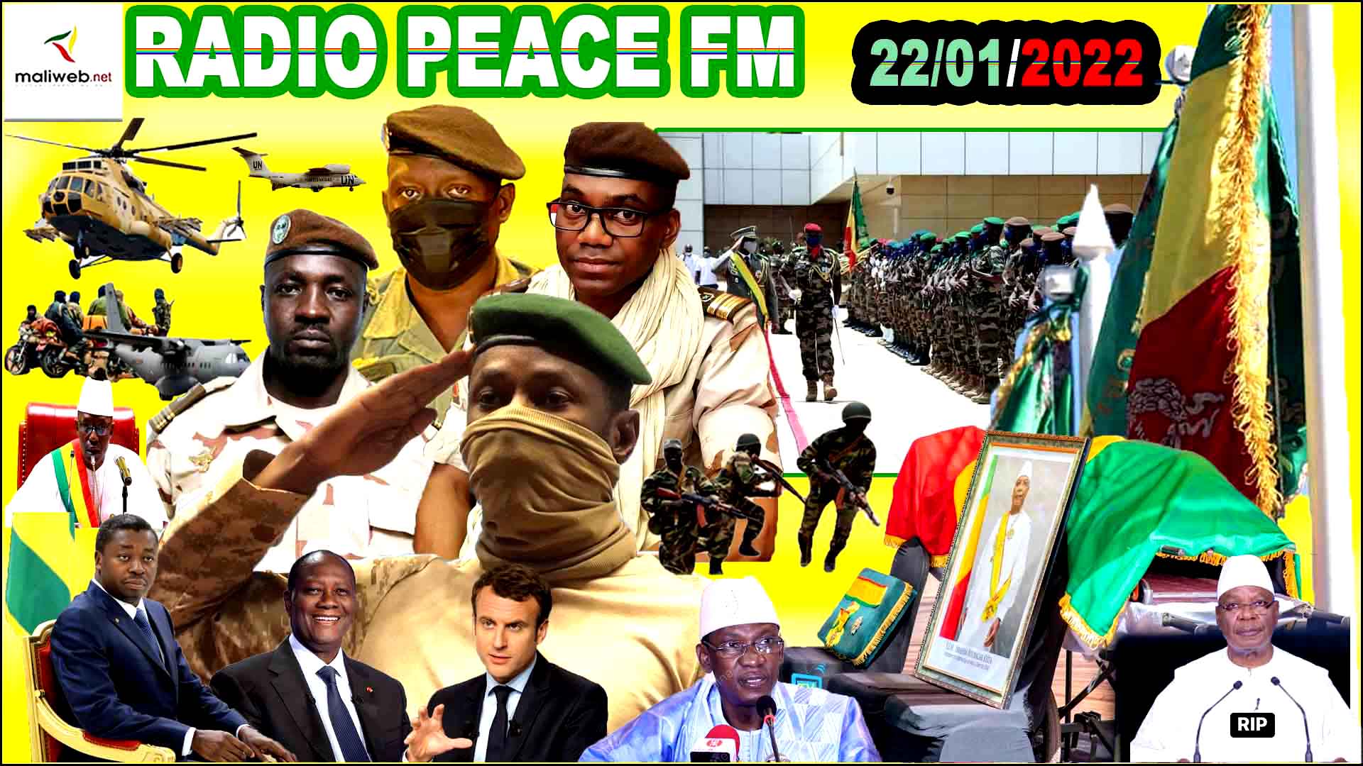 La Revue de Presse de la RADIO PEACE FM du 22 JANVIER 2022