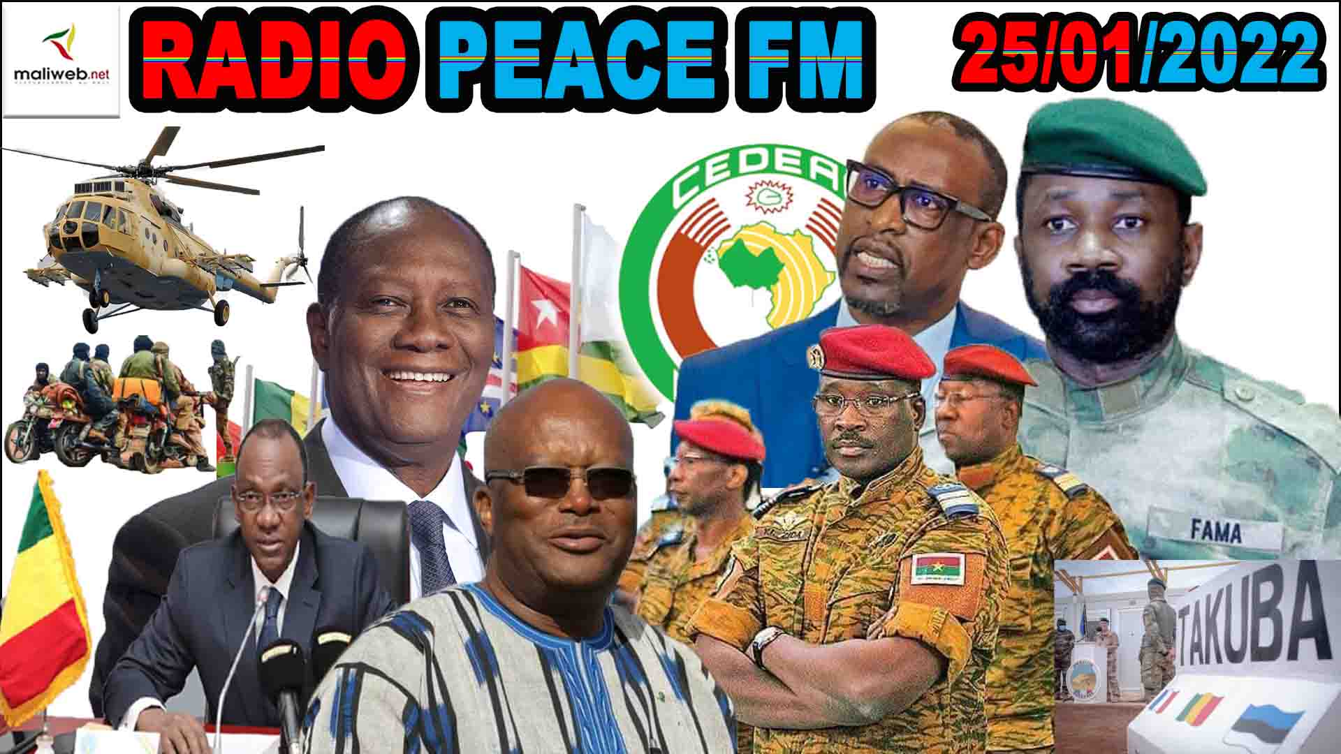 La Revue de Presse de la RADIO PEACE FM du 25 JANVIER 2022