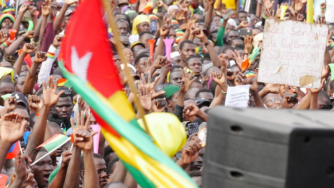 Place de l’indépendance : les Maliens mobilisés contre les sanctions de la CEDEAO