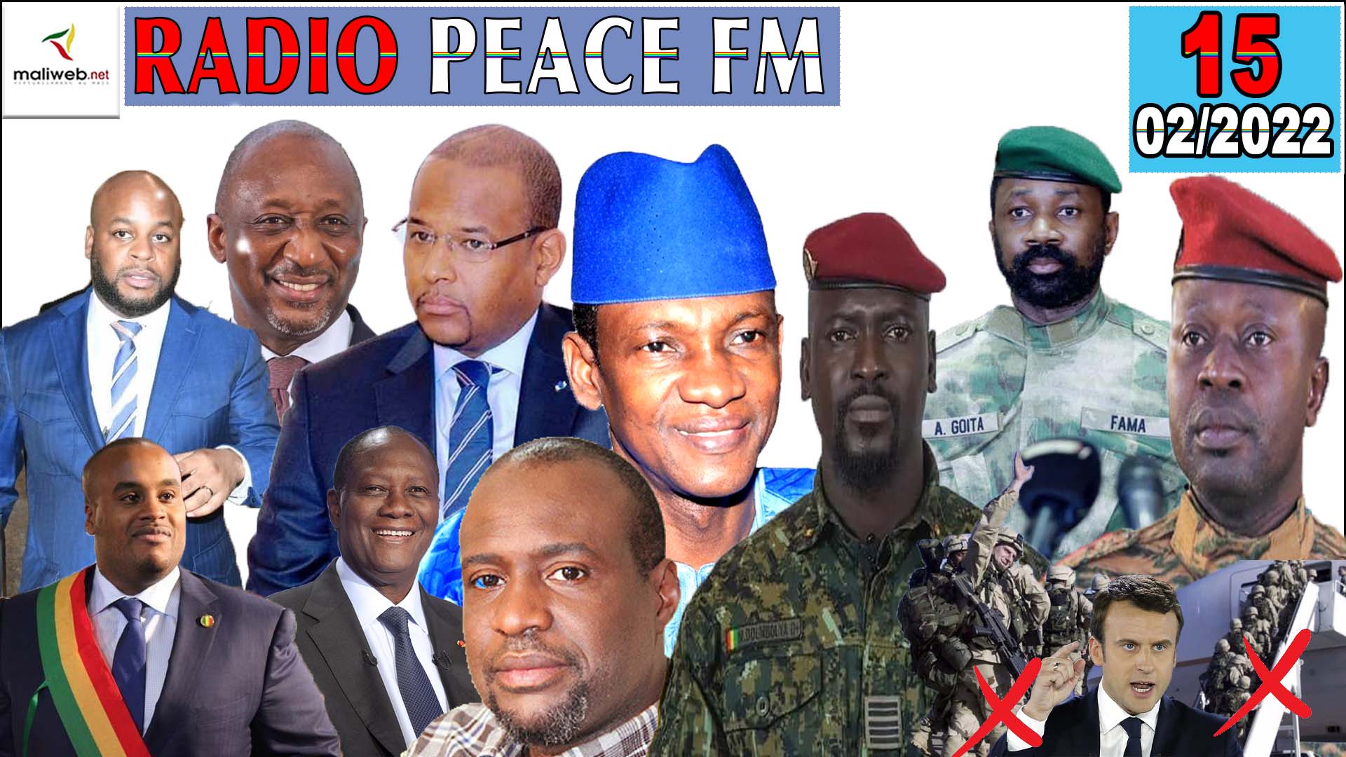 La Revue de Presse de la RADIO PEACE FM du 15 Février 2022