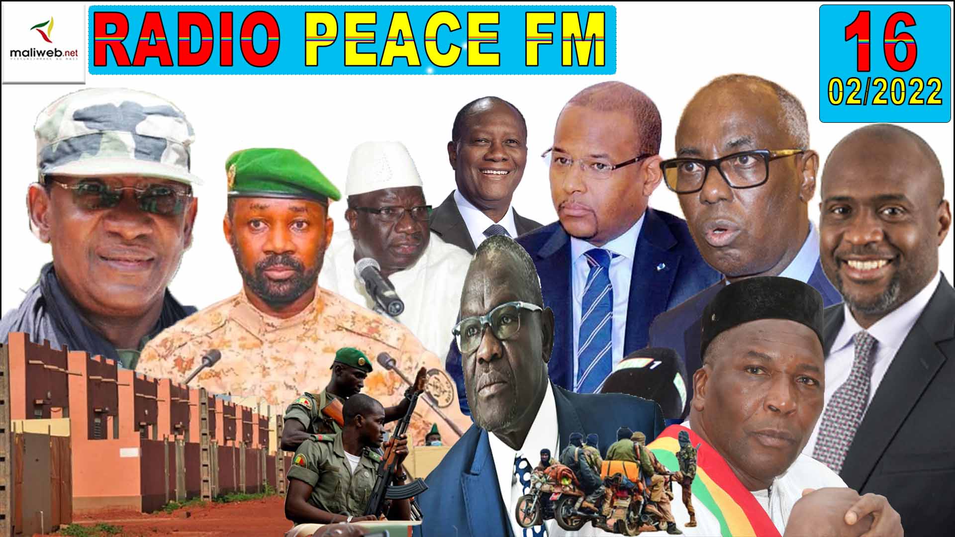 La Revue de Presse de la RADIO PEACE FM du 16 Février 2022