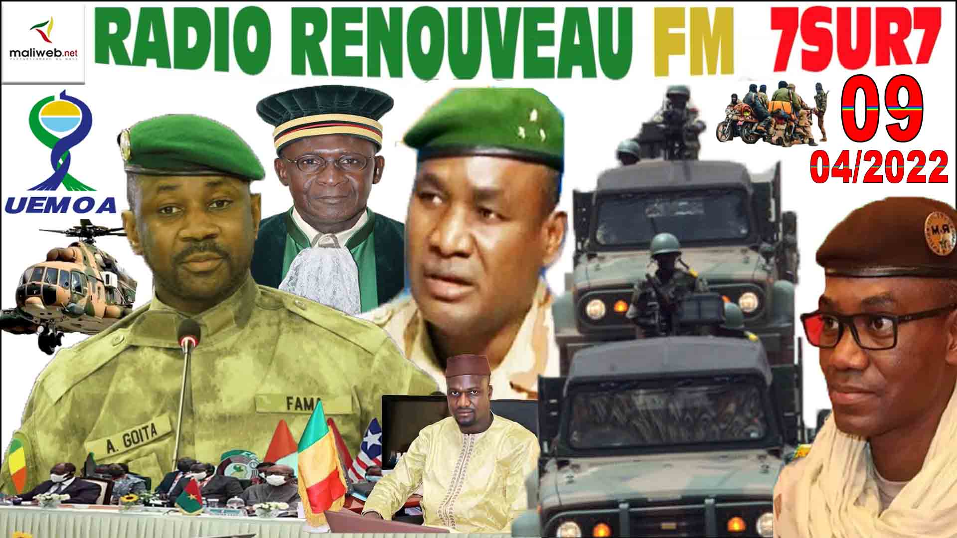 Emission 7SUR7 de la RADIO RENOUVEAU FM du 09 AVRIL 2022