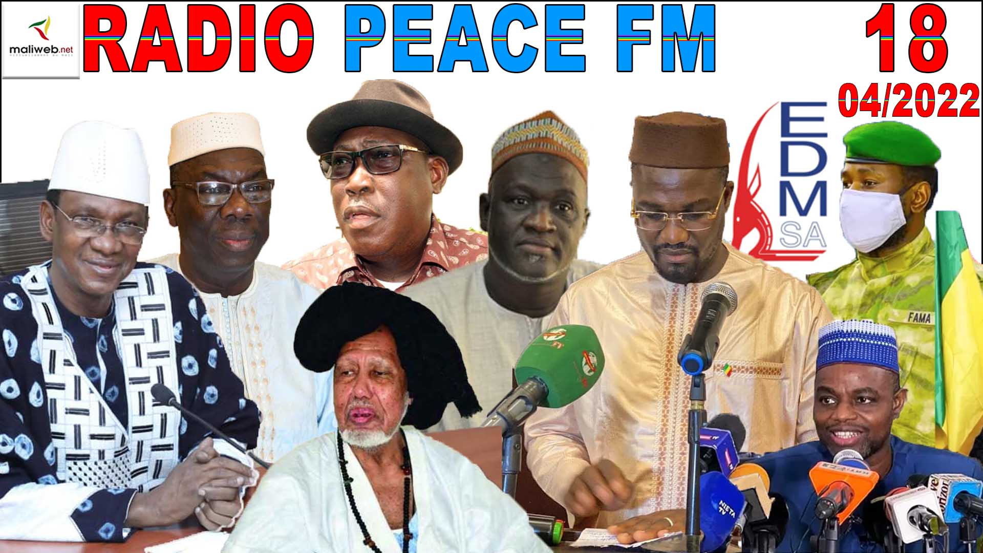 La Revue de Presse de la RADIO PEACE FM du 18 AVRIL 2022