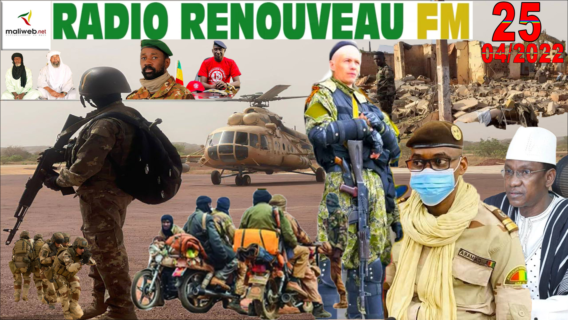 La Revue de Presse de la RADIO RENOUVEAU FM du 25 AVRIL 2022