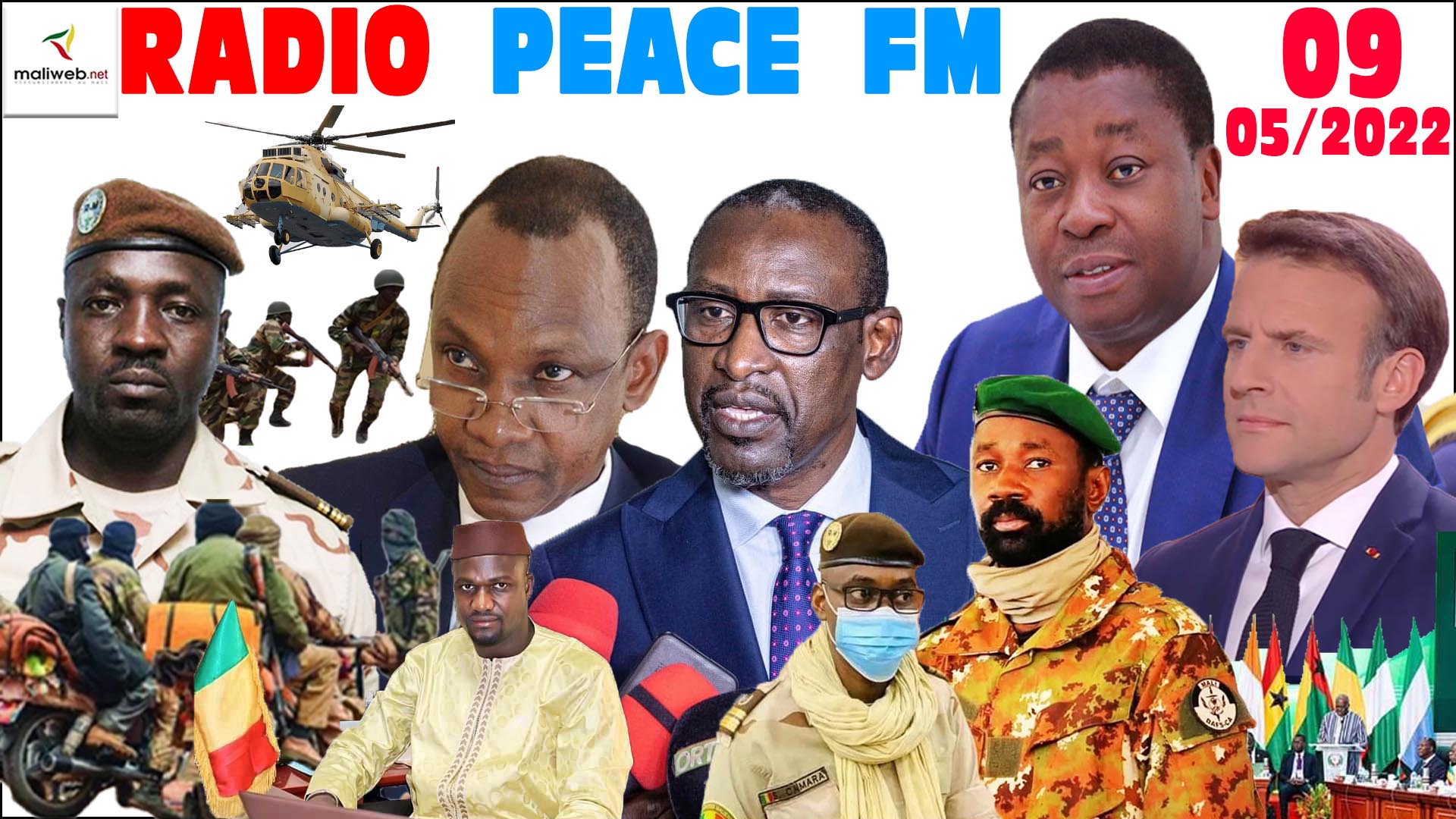 La Revue de Presse de la RADIO PEACE FM du 09 MAI 2022