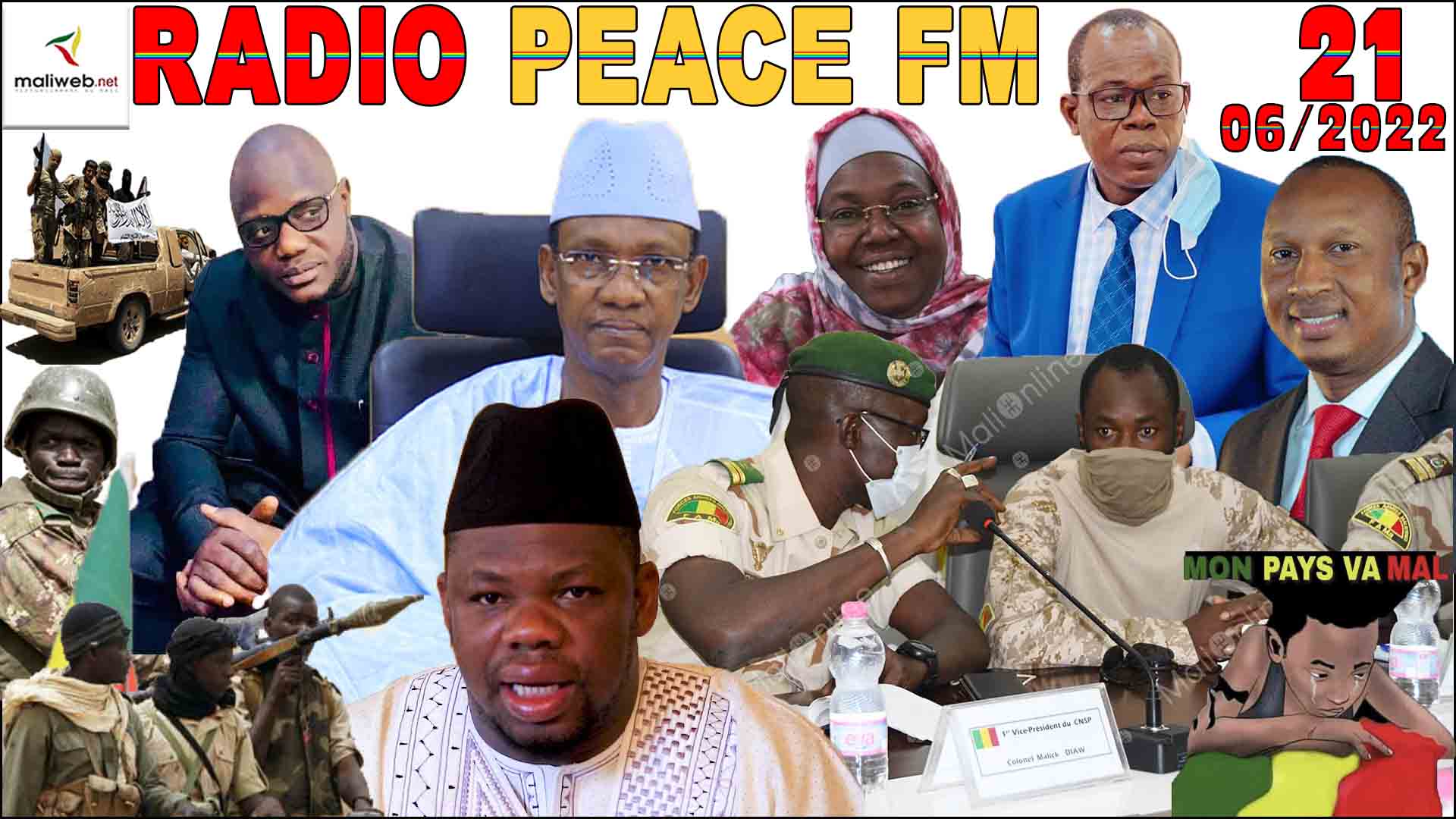 La Revue de Presse de la RADIO PEACE FM du 21 JUIN 2022