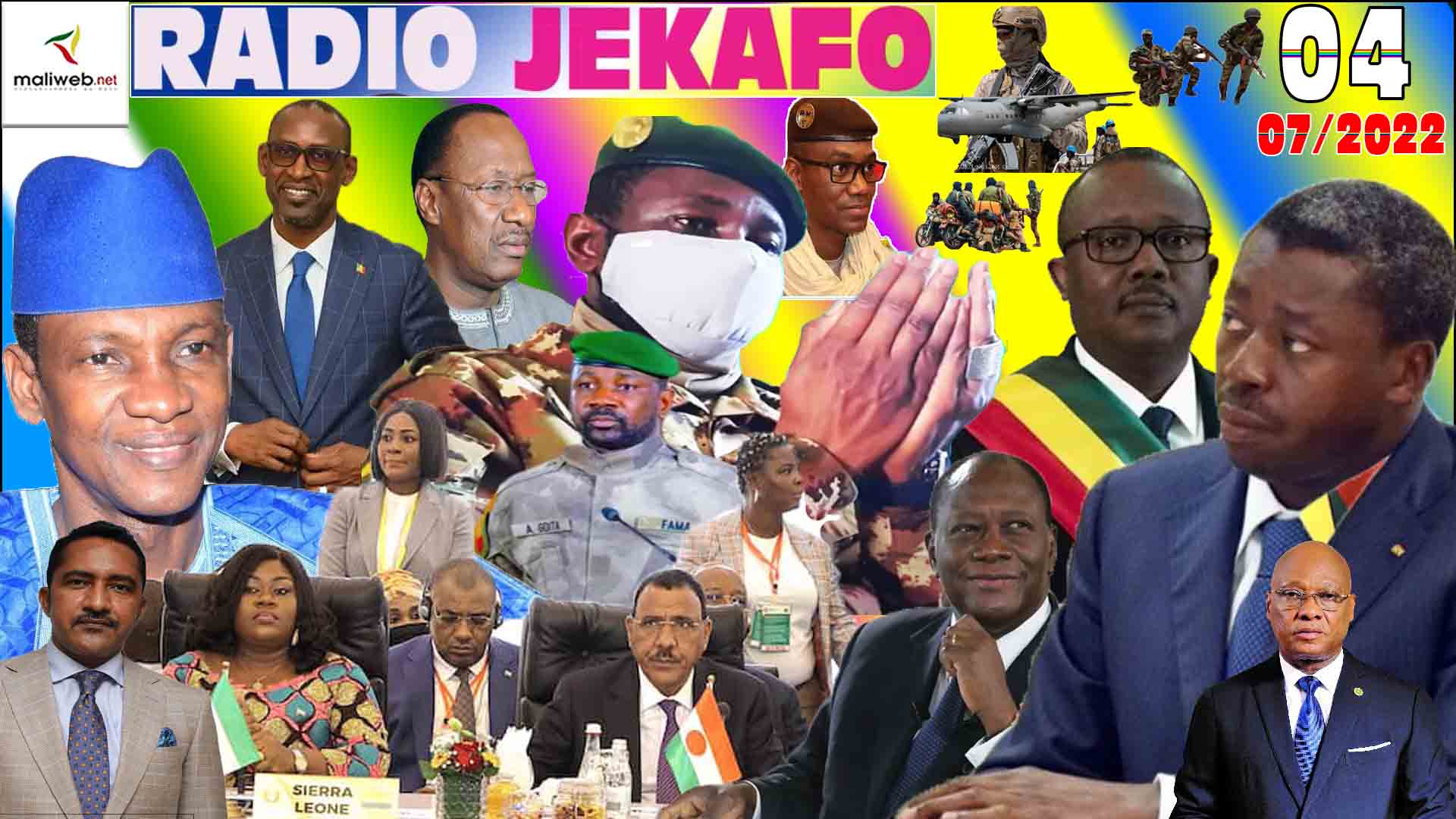 La Revue de Presse de la RADIO JEKAFO du 04 JUILLET 2022