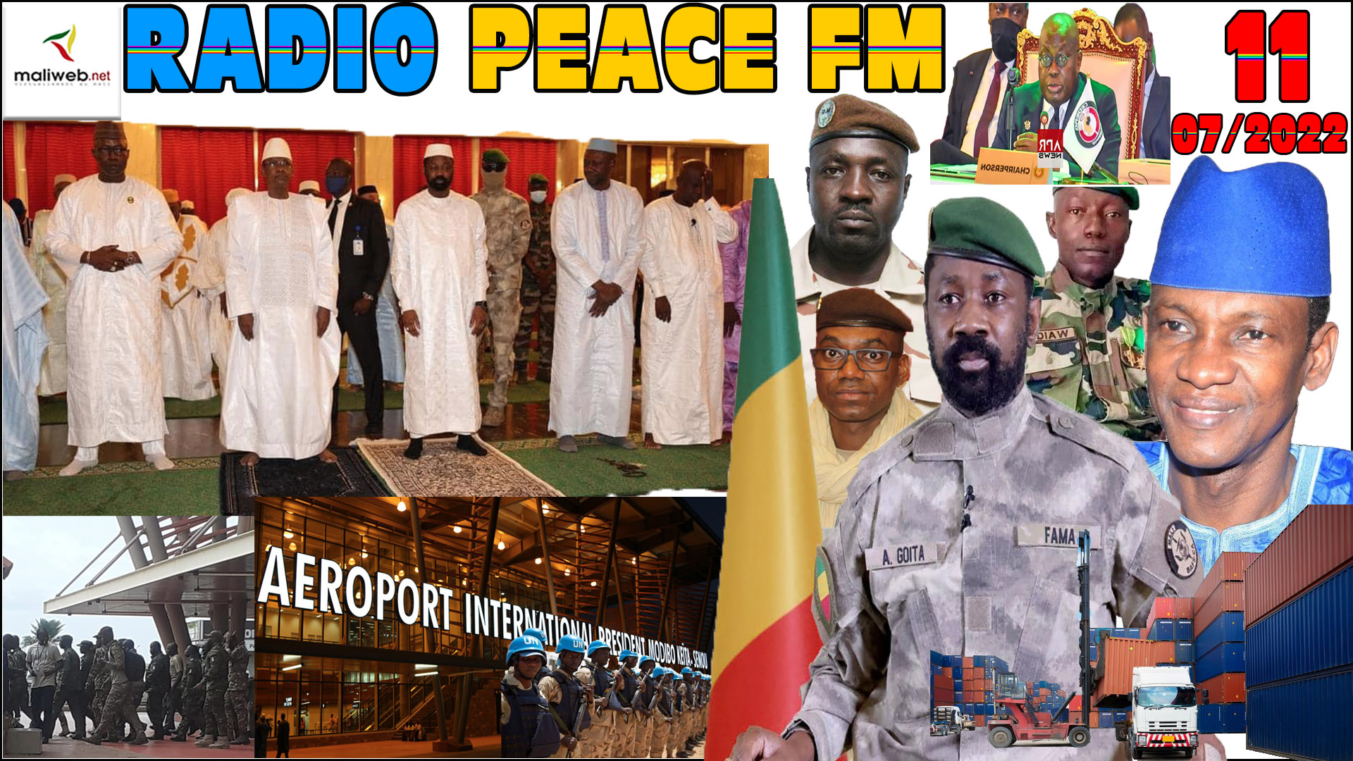 La Revue de Presse de la RADIO PEACE FM du 11 JUILLET 2022