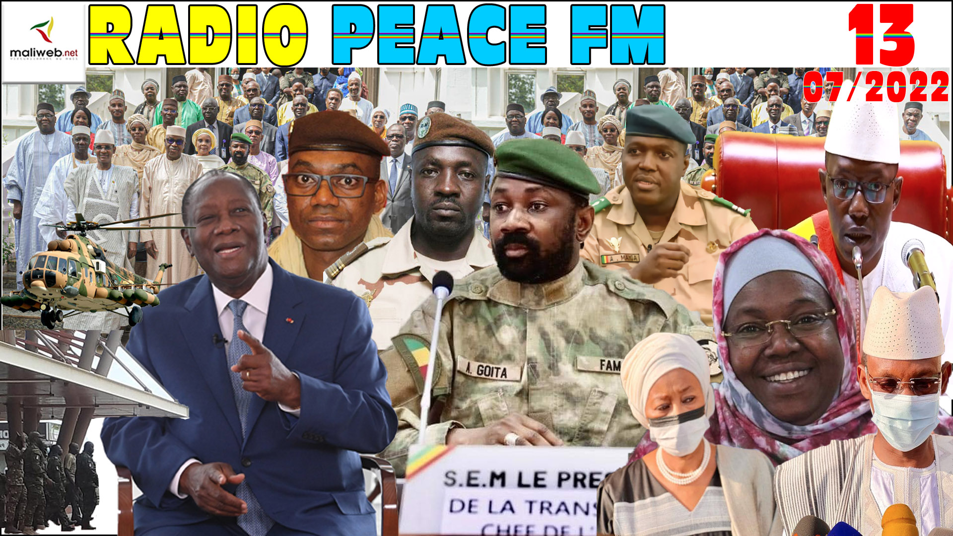 La Revue de Presse de la RADIO PEACE FM du 13 JUILLET 2022