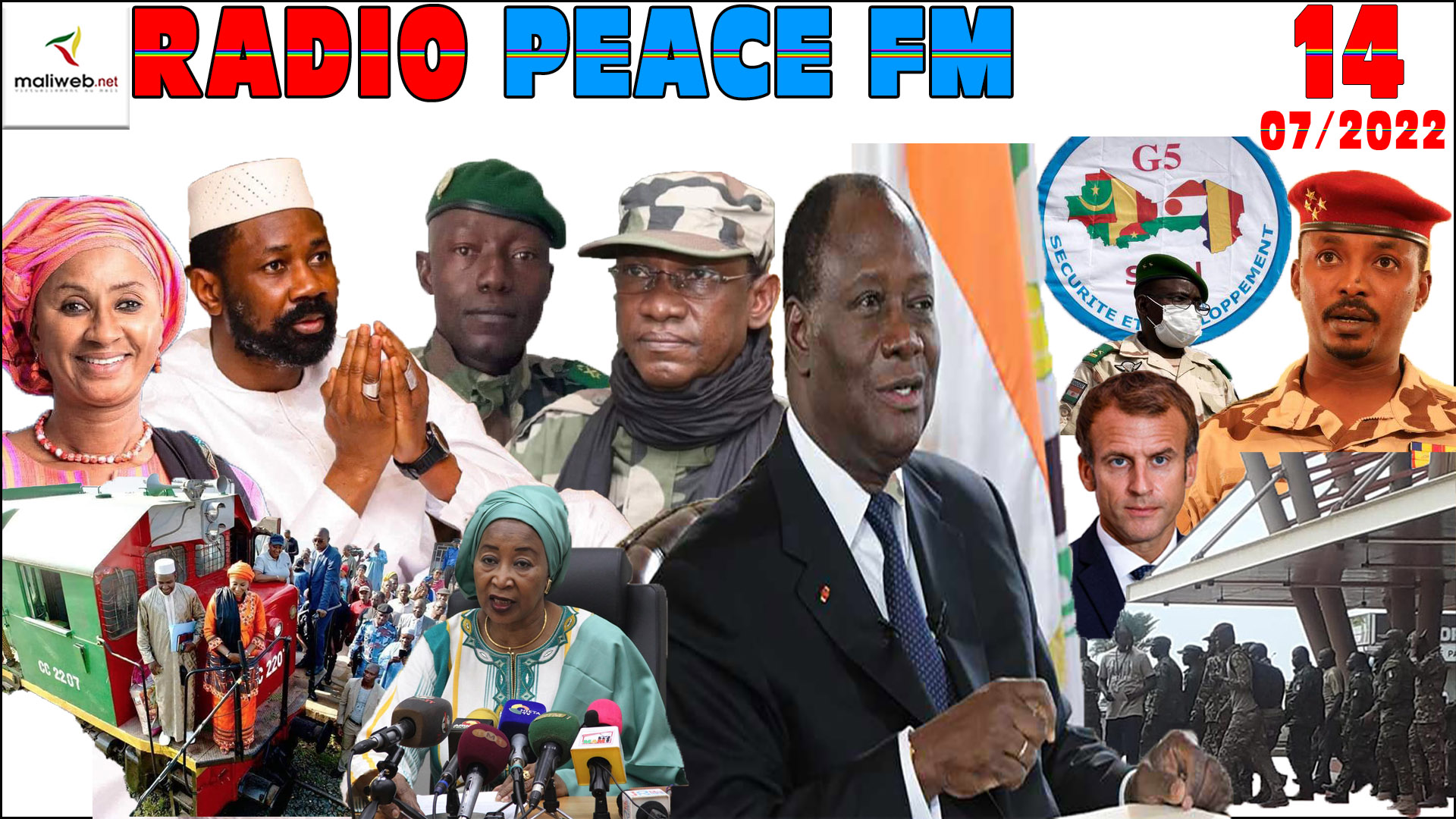 La Revue de Presse de la RADIO PEACE FM du 14 JUILLET 2022