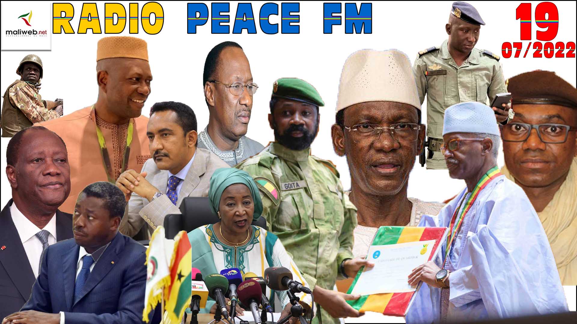 La Revue de Presse de la RADIO PEACE FM du 19 JUILLET 2022