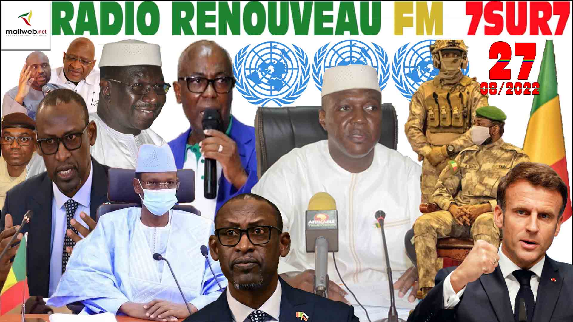 Emission 7SUR7 de la RADIO RENOUVEAU FM du 26 AOÛT 2022