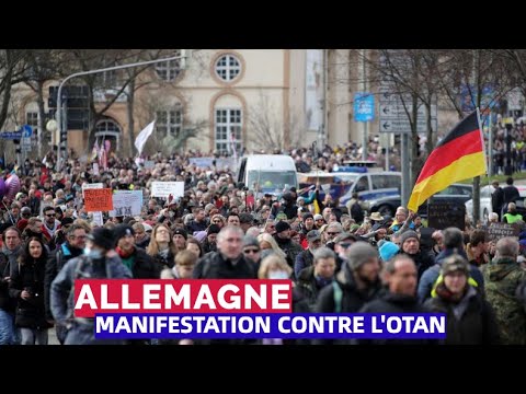 En Allemagne des antifascistes manifestent contre l'industrie militaire et l’OTAN