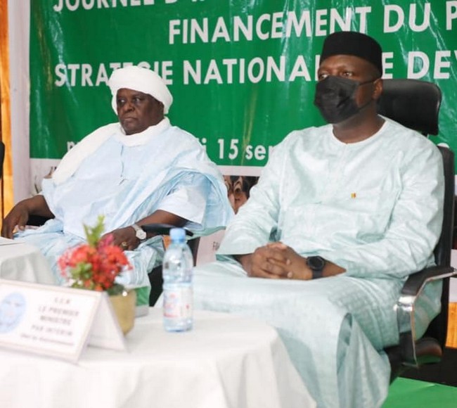 Massoudou Cissé (D.G de l'APEX-MALI) à la journée d'information, d'appropriation et de plaidoyer pour le financement du plan d'action de la stratégie nationale de développement des exportations du Mali