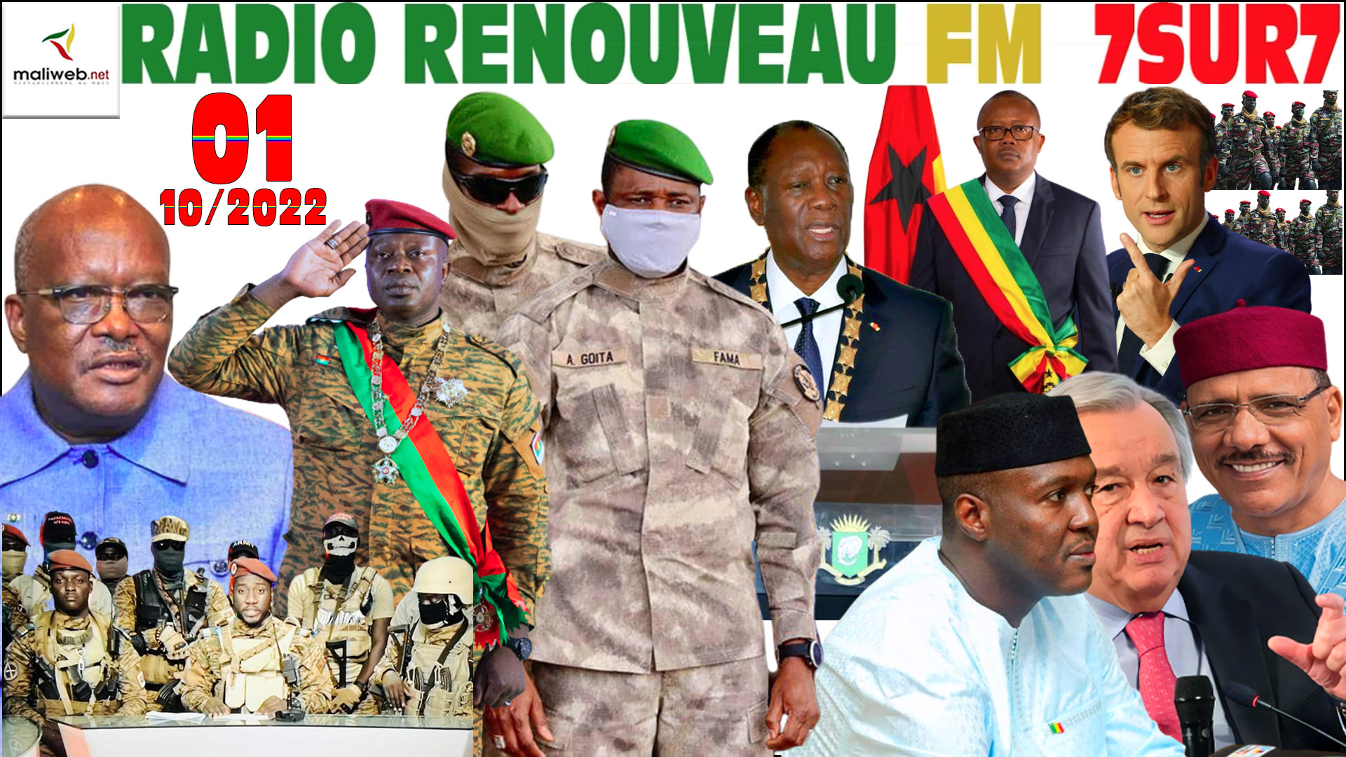 Emission 7SUR7 de la RADIO RENOUVEAU FM du 01 octobre 2022