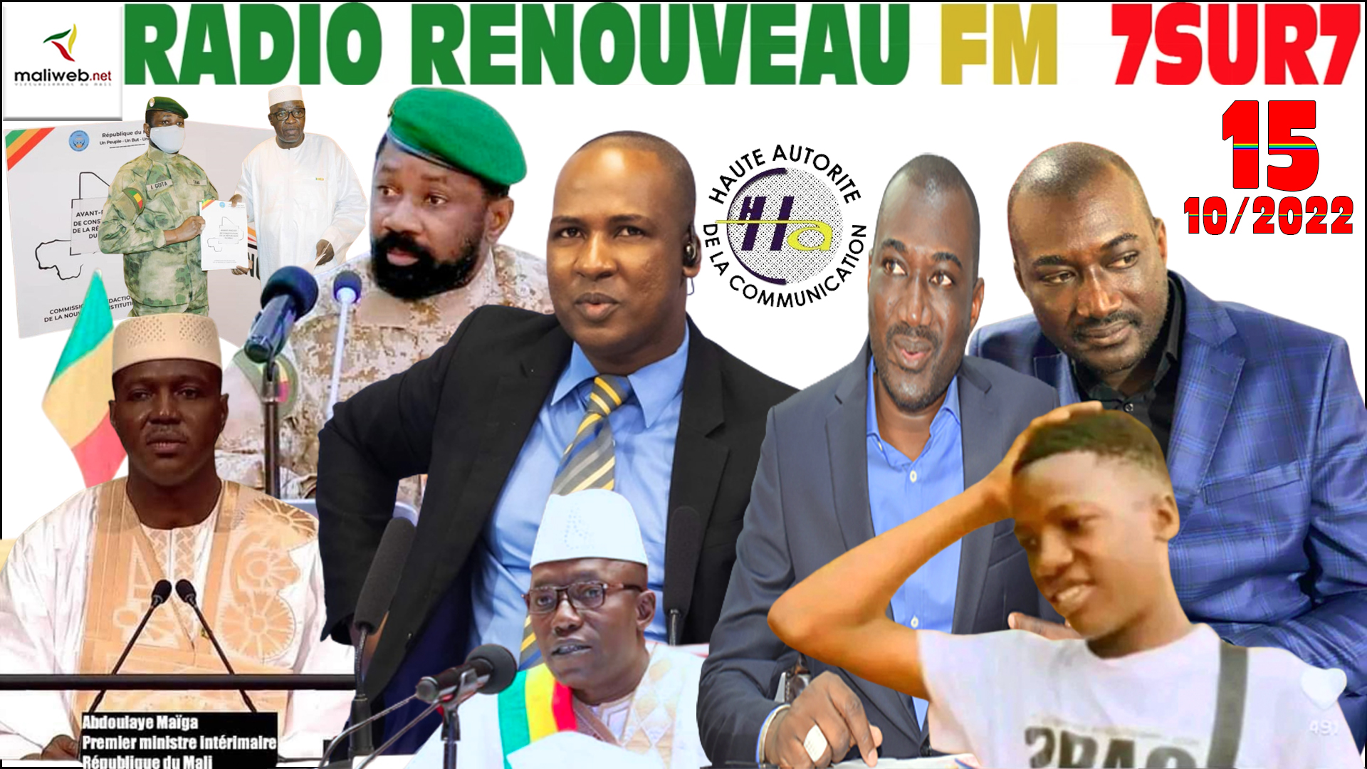 Emission 7SUR7 de la RADIO RENOUVEAU FM du 15 octobre 2022