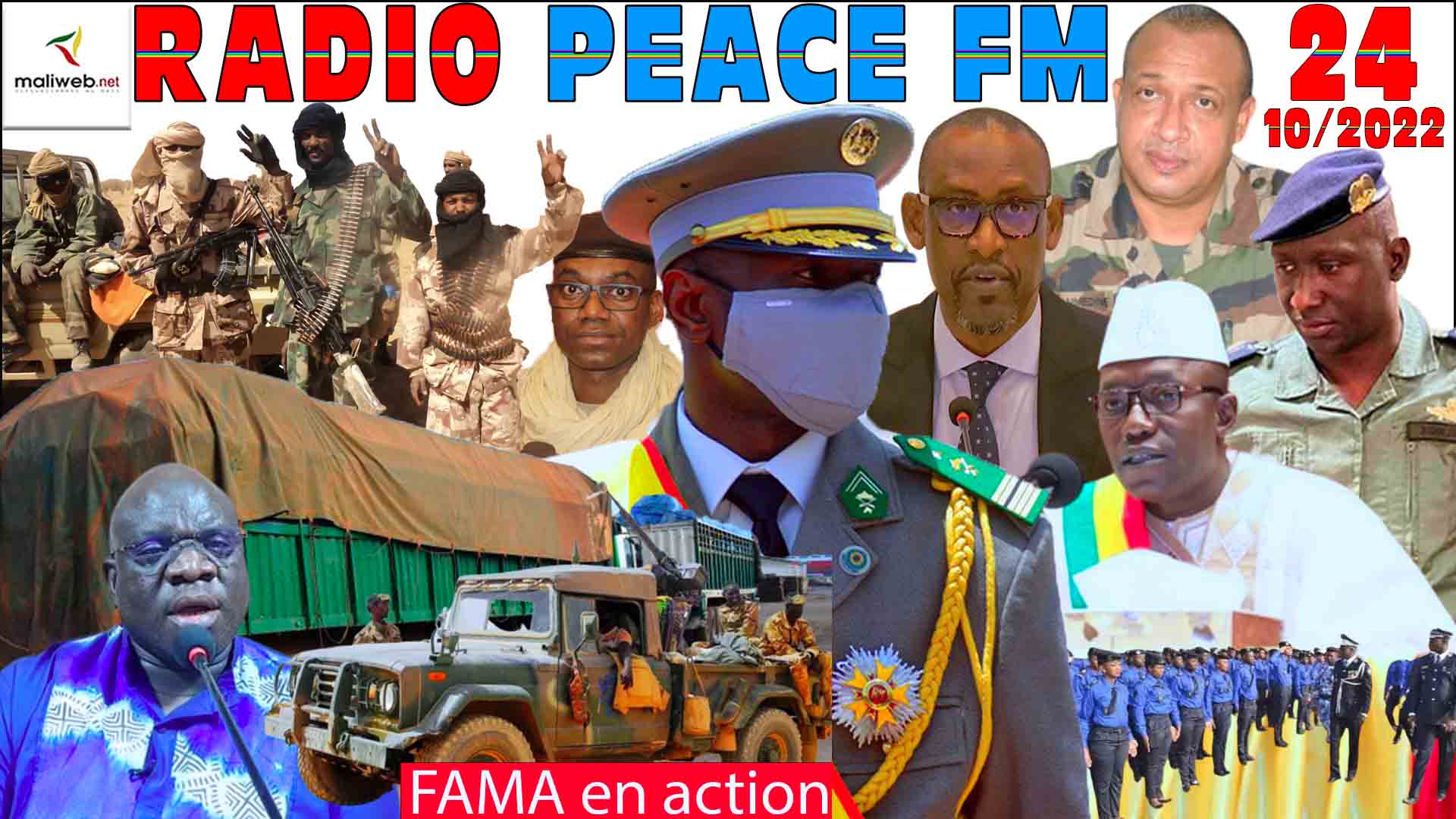 La Revue de Presse de la Radio PEACE FM du 24 octobre 2022