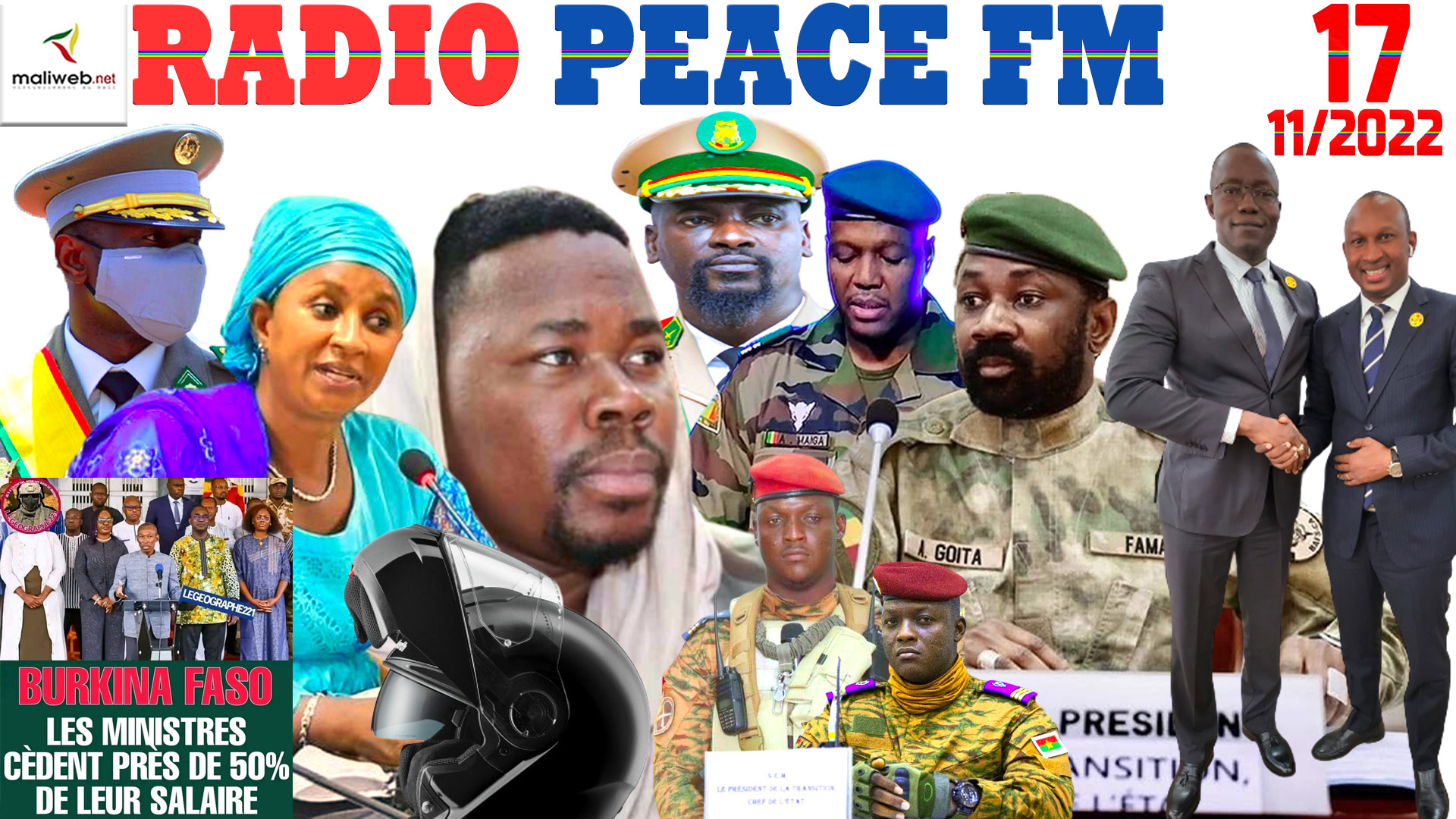 La Revue de Presse de la RADIO PEACE FM du 17 NOVEMBRE 2022