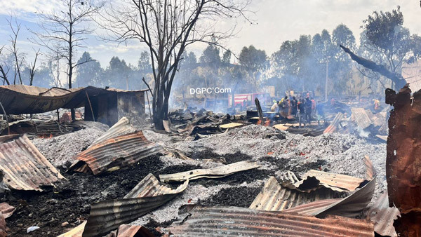 Incendie à Hamdallaye : Le marché de bois entièrement consumé