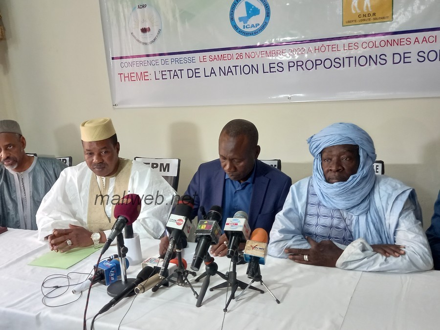 Situation sociopolitique du Mali : Le Cadre des partis et regroupements  politiques pour le retour à l’ordre constitutionnel dit non au projet de la nouvelle constitution et exige le respect du  délai de la transition !