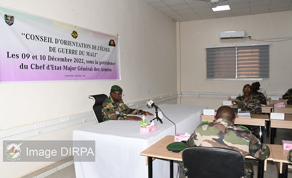 L’école de guerre du Mali :   Les stagiaires à l’école du chef d’état-major de la Garde nationale du Mali