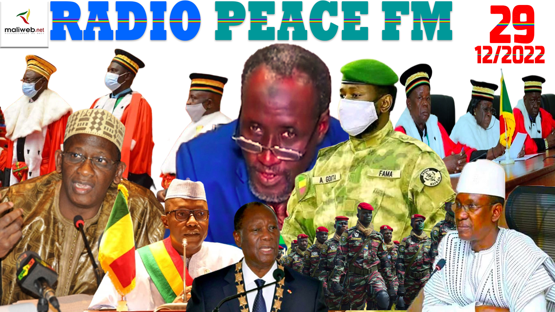 La Revue de Presse de la RADIO PEACE FM du 29 DÉCEMBRE 2022