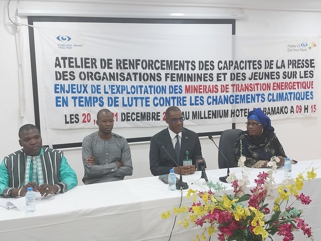 Minerais de transition énergétique :  PCQVP-Mali sensibilise sur les enjeux