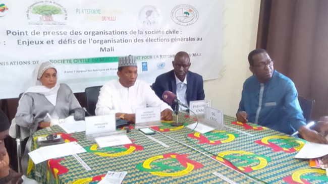 Les Organisations de la Société Civile du Mali, s’expriment sur les enjeux et défis des prochaines élections