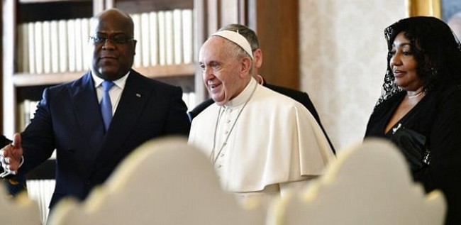 Le pape François est arrivé à Kinshasa, première étape de sa tournée africaine