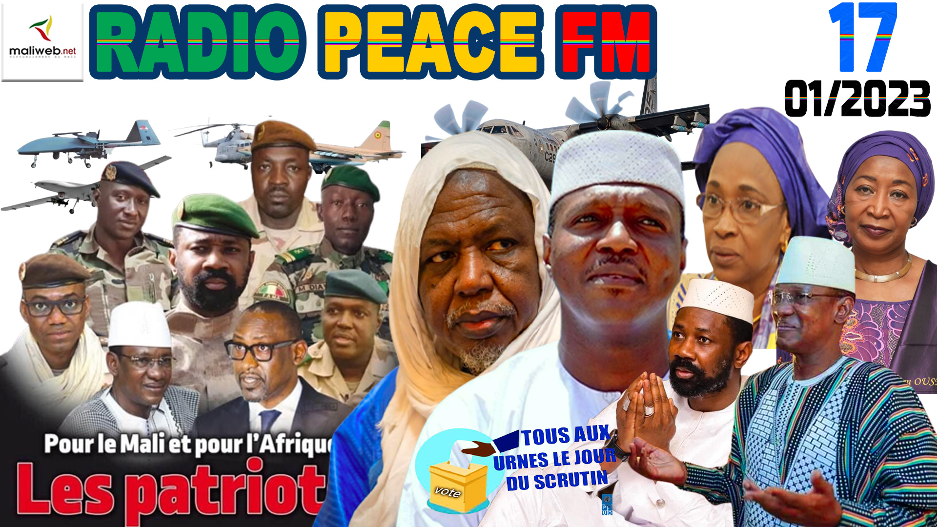 La Revue de Presse de la RADIO PEACE FM du 17 JANVIER 2023