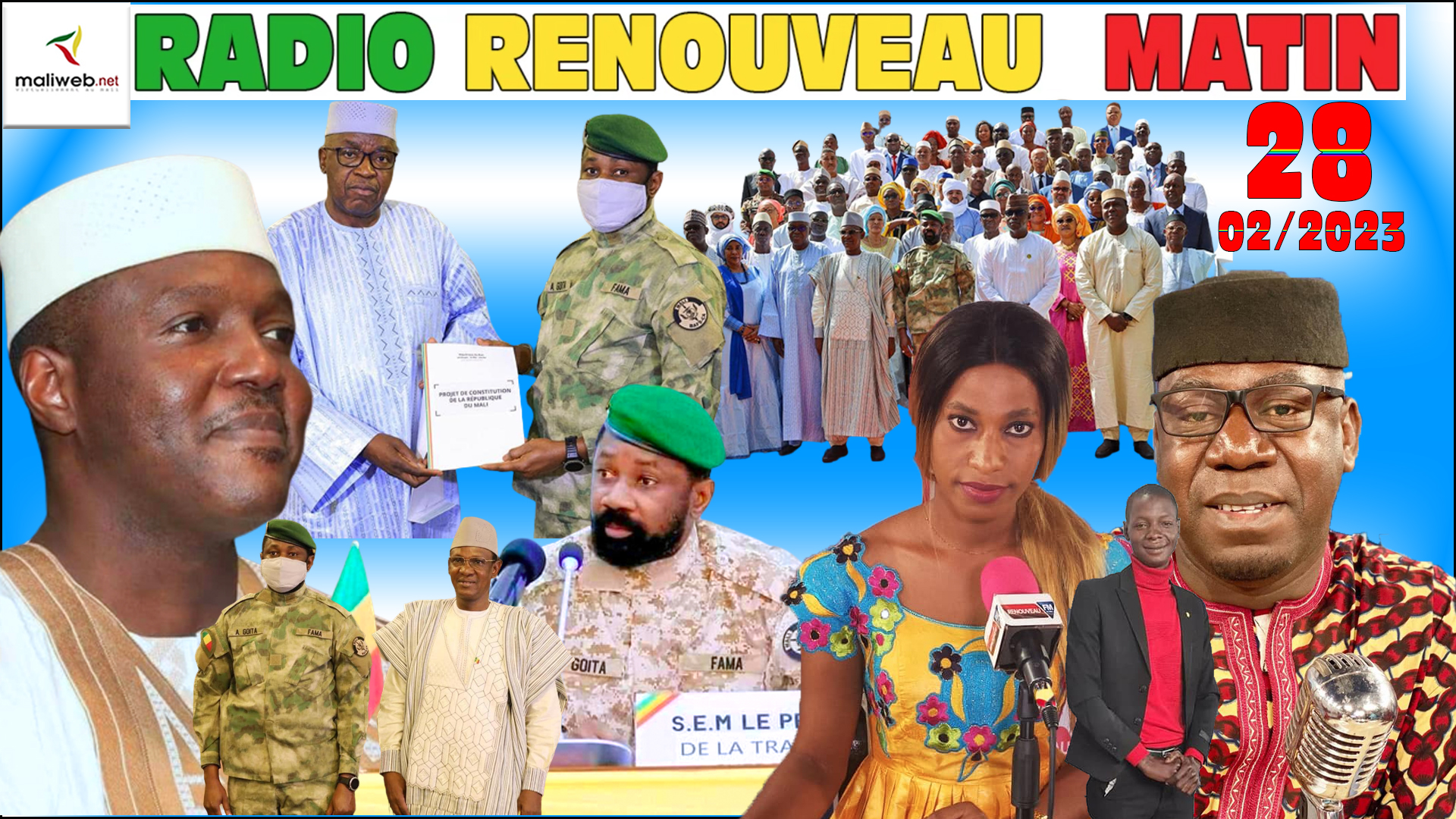 La Revue de Presse de la RADIO LA VOIX DU MALI du 28 FÉVRIER 2023