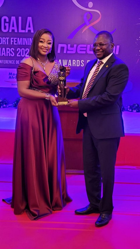 Sy Aminata Makou Traoré, présidente de la commission femmes et sports du CNOSM, lors de la nuit de "Nyeleni Awards sports 2023" : "Monsieur Habib Sissoko, vous êtes un He For She"